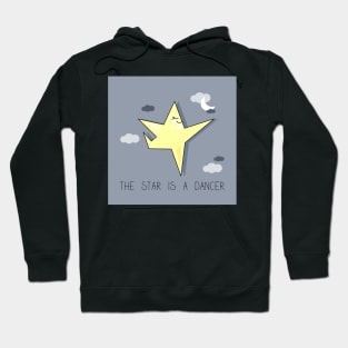 Cute cartoon star in a dancer yoga pose Hoodie